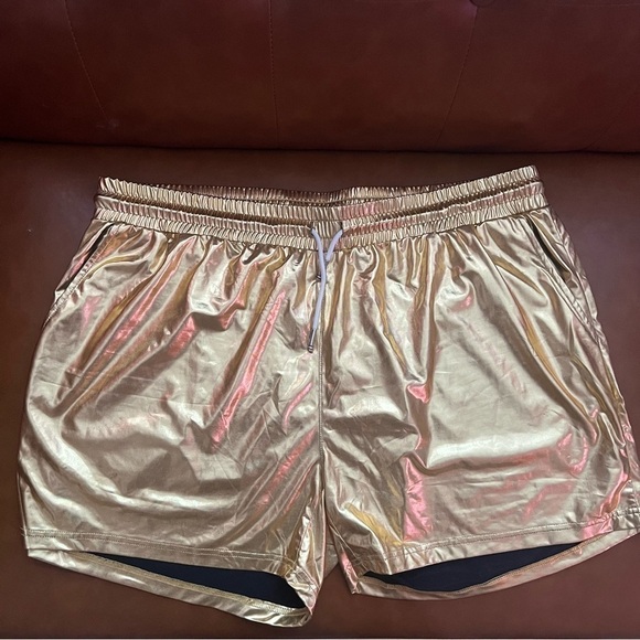 Arjen Kroos Men’s Sz XXL Gold Metallic Shorts Festival Rave NWT - Picture 2 of 8